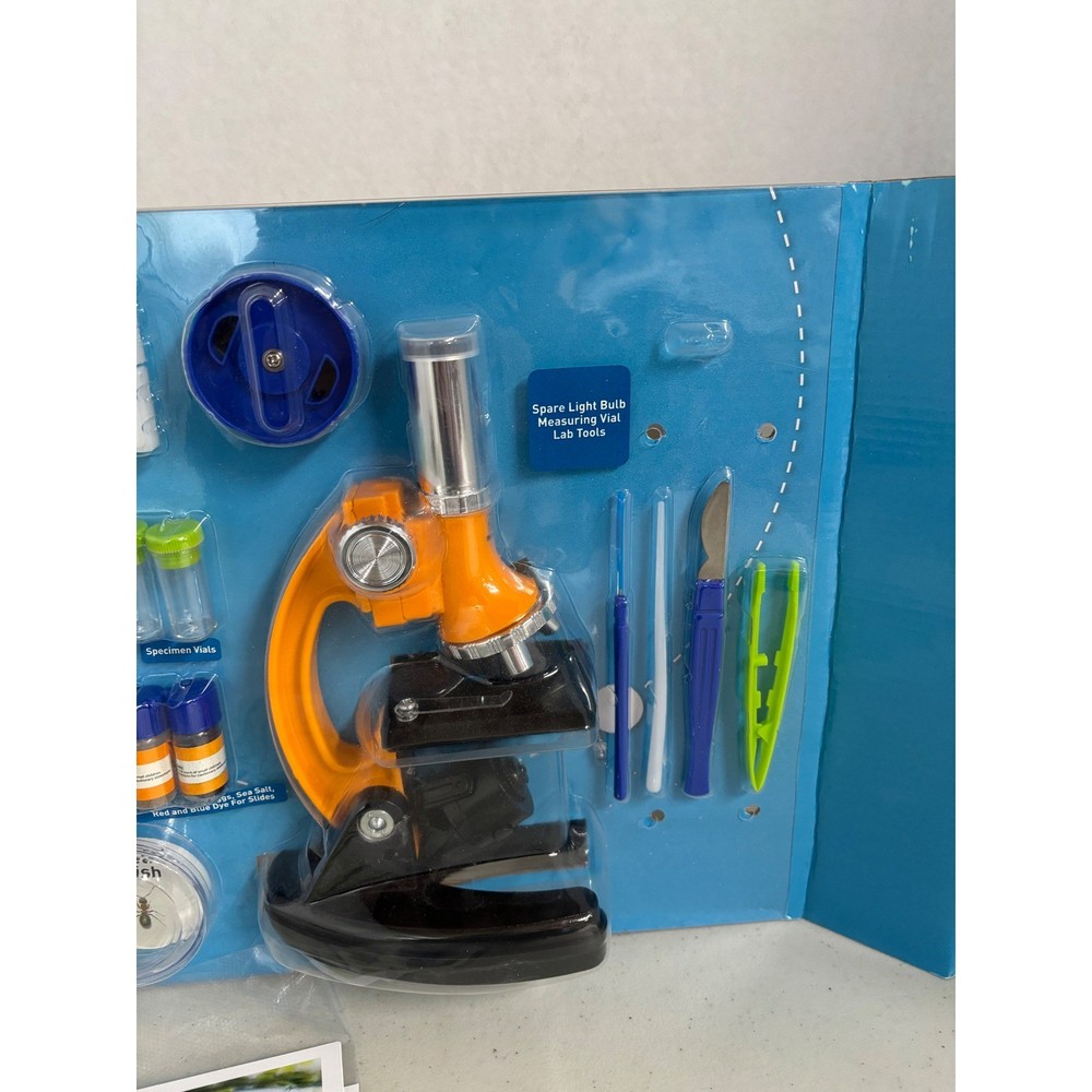 Discovery Microscope Science Kit STEM Set with Tools and Specimen Vials