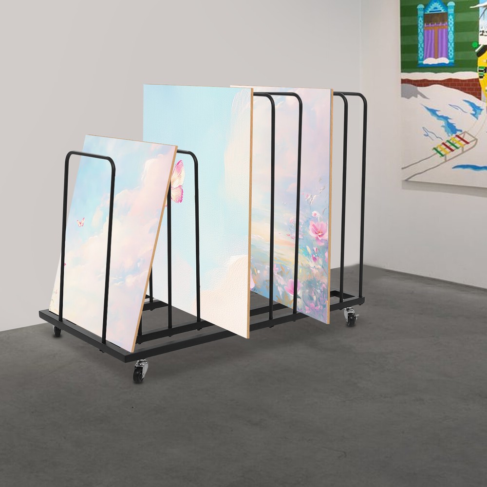 Art Drying Rack with Wheels ?C Durable, Spacious, Modern Design for Artists