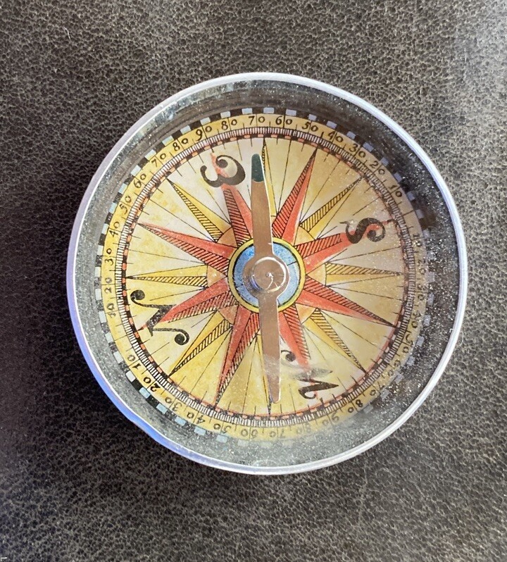 Simple Compass Engrave-able Aluminum