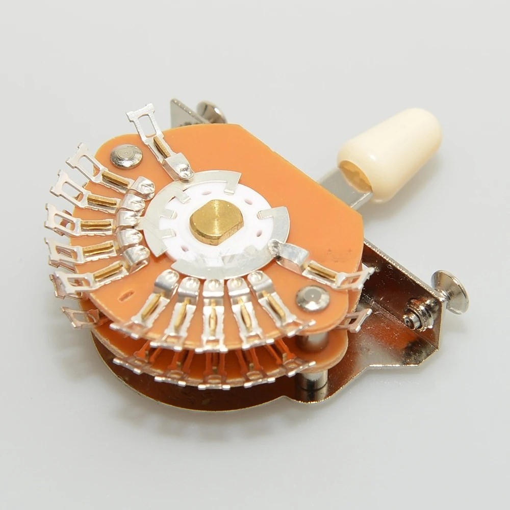 Guitar five-position super pickup selector switch, four-pole dual-chip type