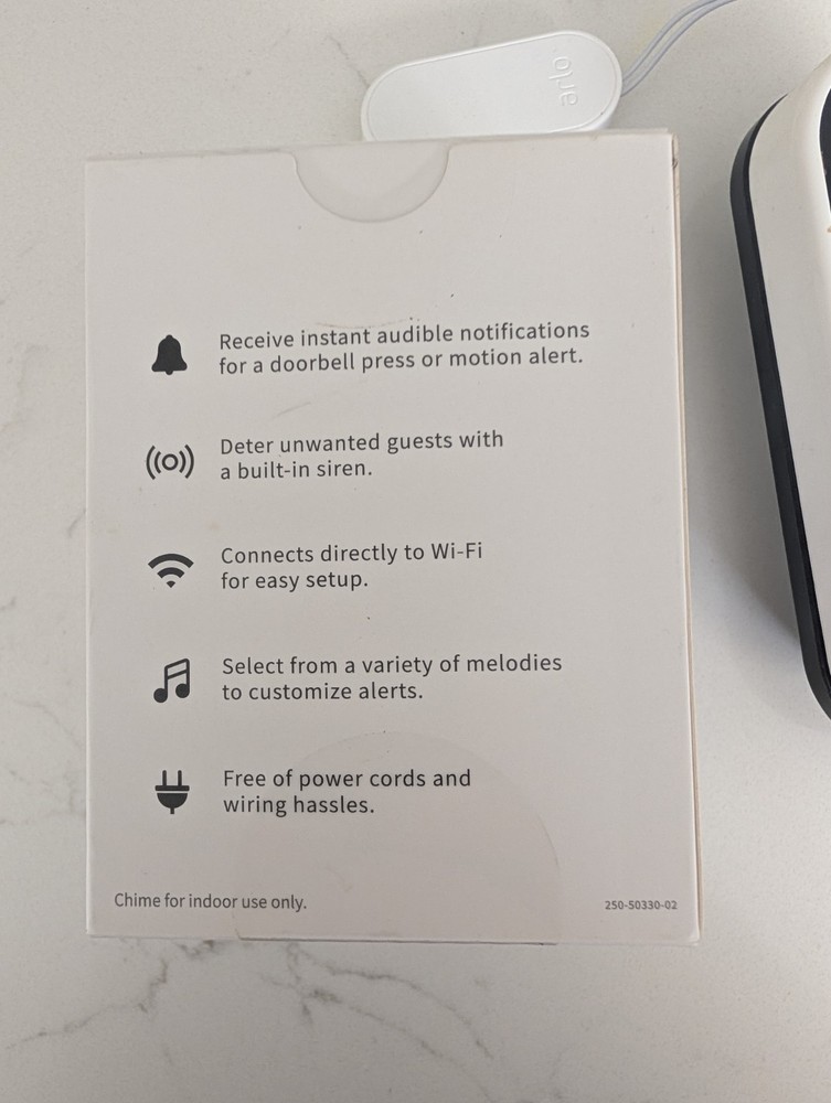 Arlo Chime 2 + Arlo essentials Wired Doorbell Bundle