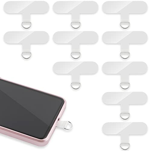 Phone Tether Tab, 10 Pieces Universal Phone Lanyard Patch Without Transparent