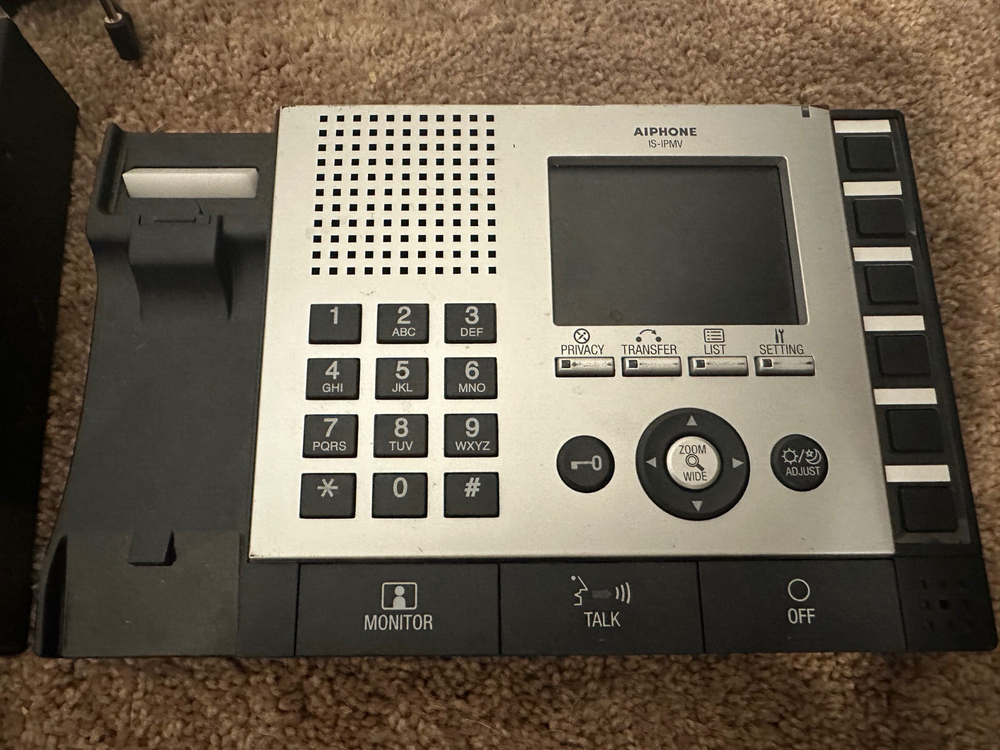 Aiphone IS-IPMV IP Security Window Intercom Base + MU-100 Controller LME-100 Mic