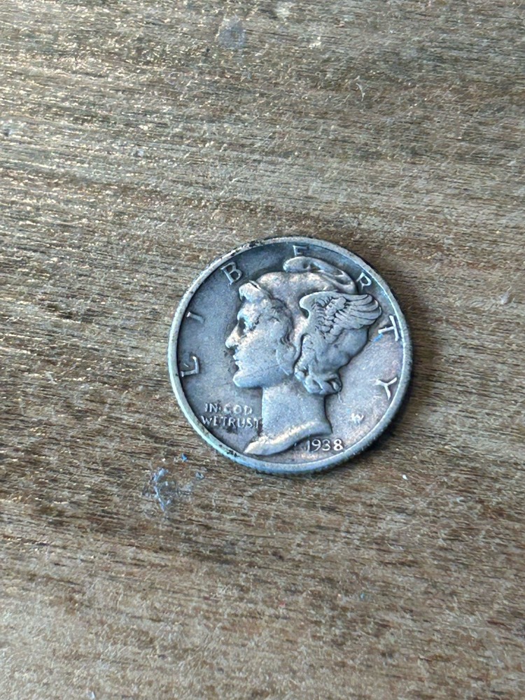 1938 Mercury Dime VF
