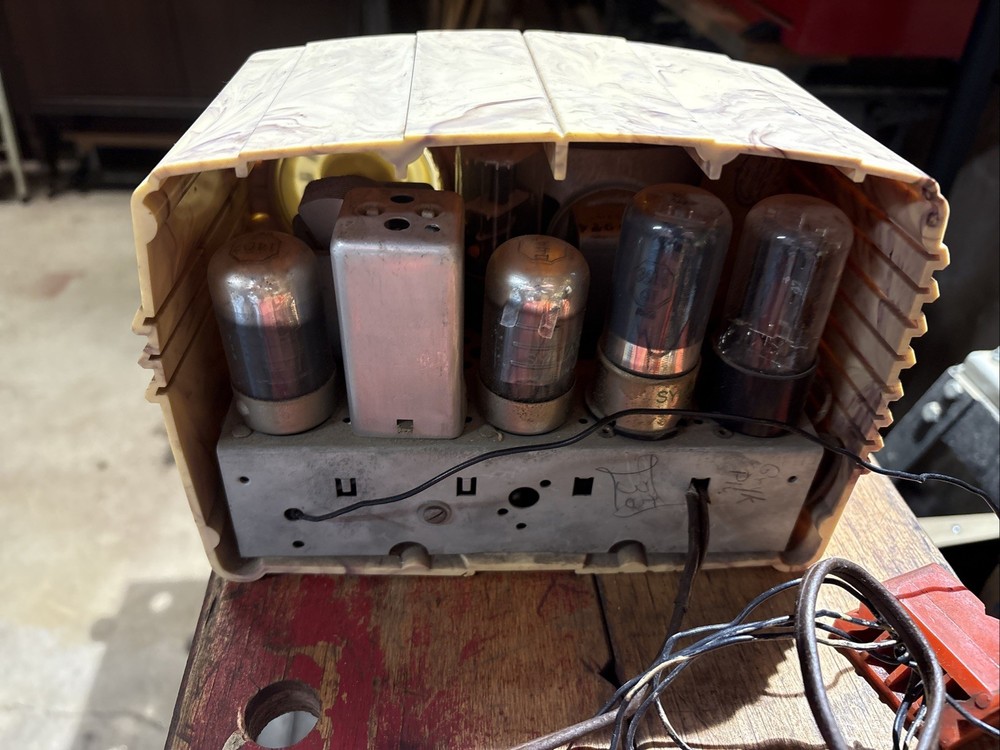 Globe Tube, Rare Marbled Bakelite