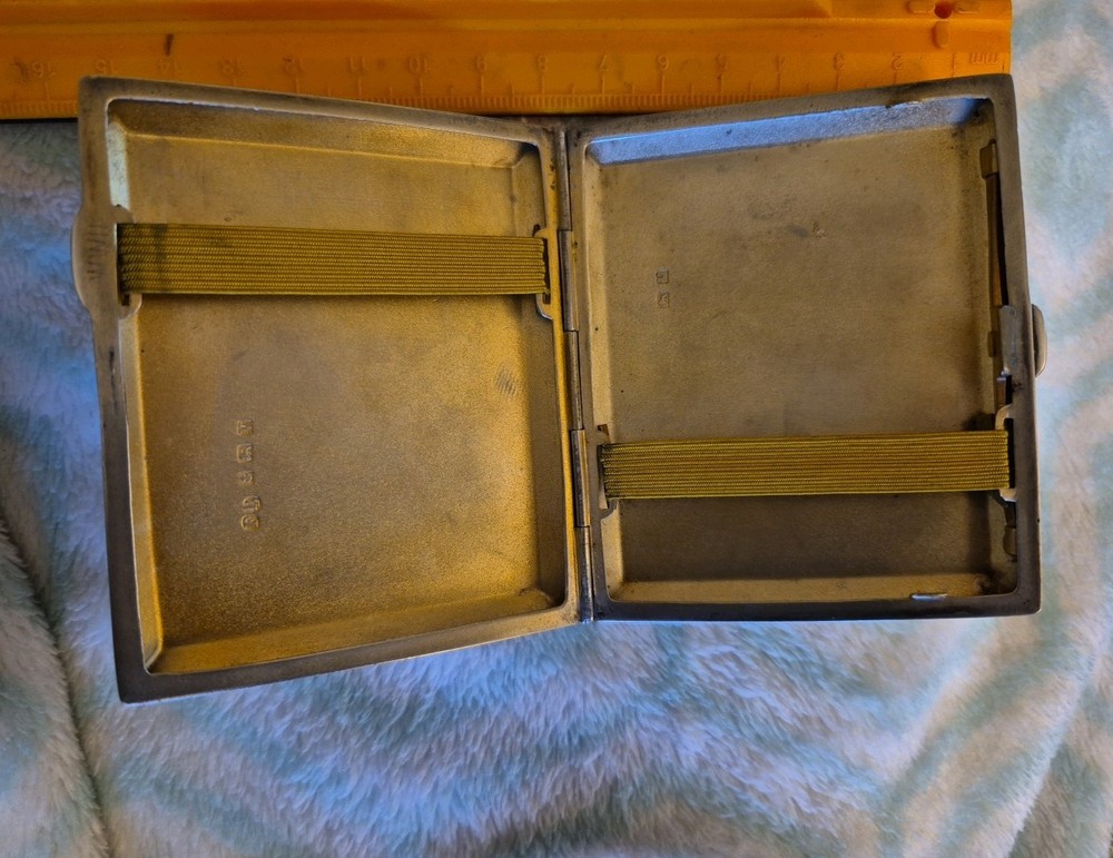 Silver Cigarette Case with Birmingham Marks