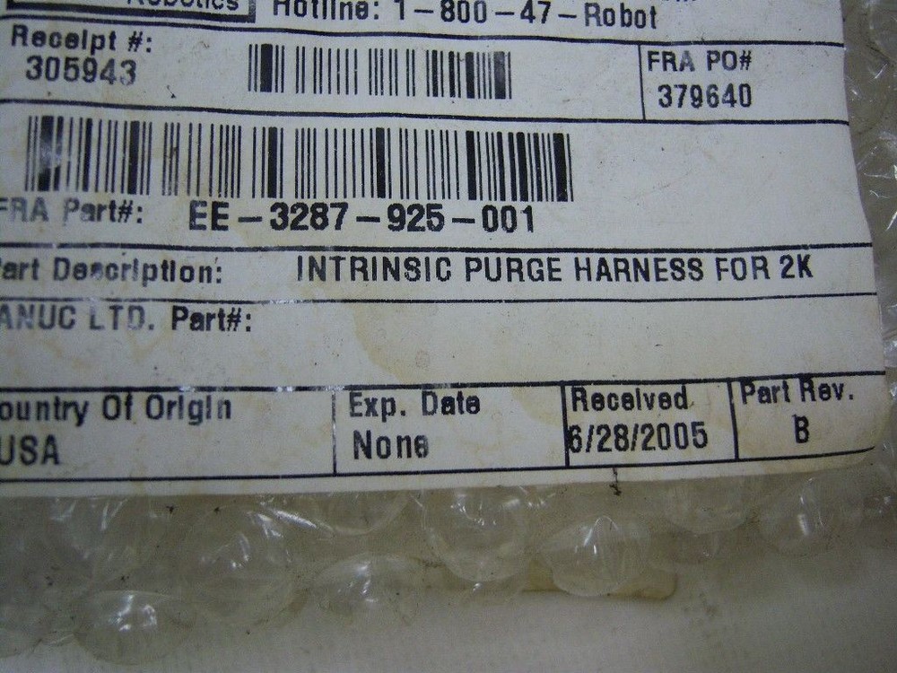 Fanuc Robotics Cable EE-3287-925-001