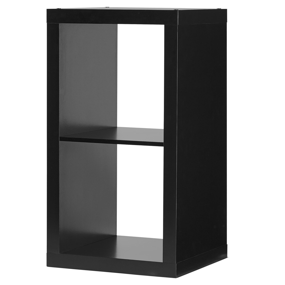 Better Homes & Gardens 2 Cube Storage Organizer, Solid Black