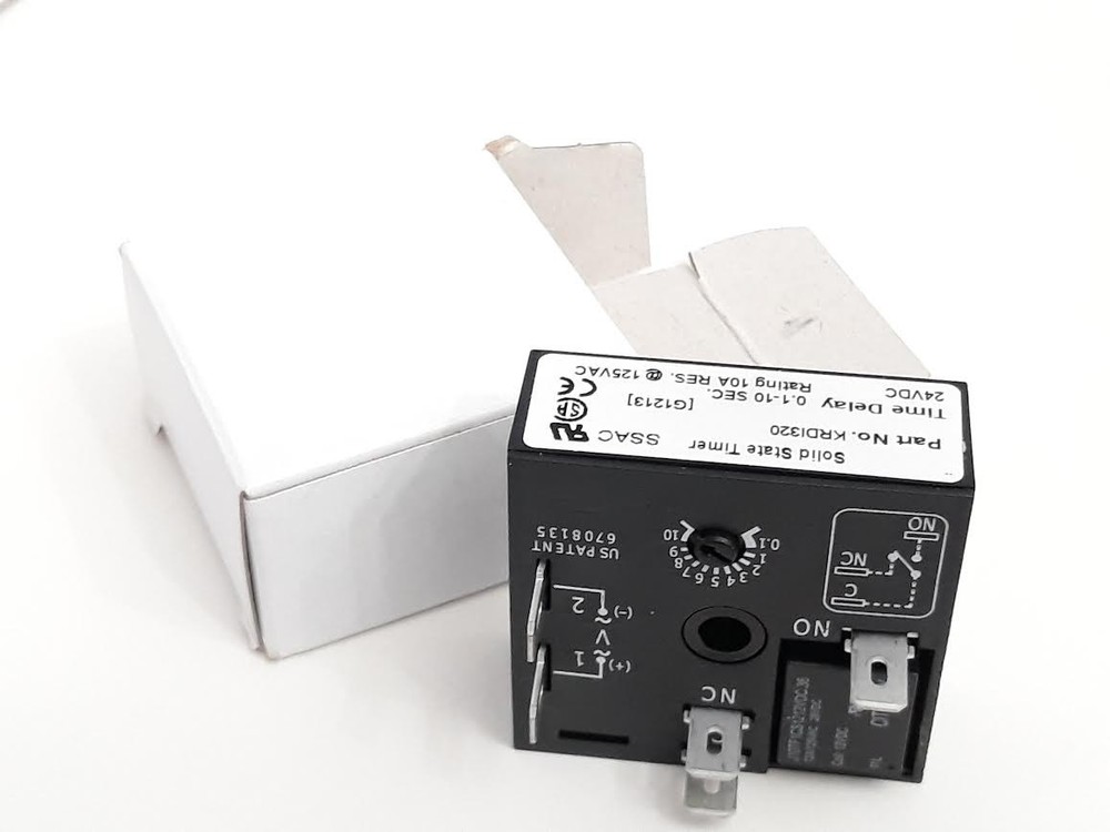 ONE NEW SSAC SOLID STATE TIMER KRDI1320 125 VAC TIME DELAY 0.1 TO 10 SEC