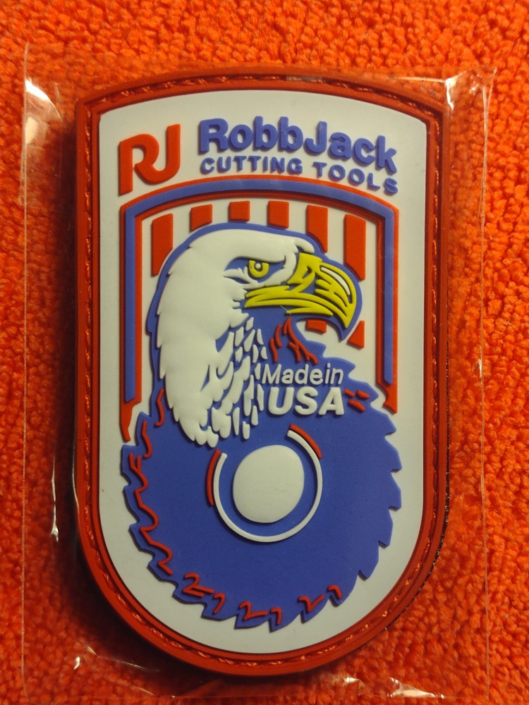 RobbJack CUTTING TOOLS Tactical Morale Patch SHOT-SHOW 2025 PVC hook&loop NIP