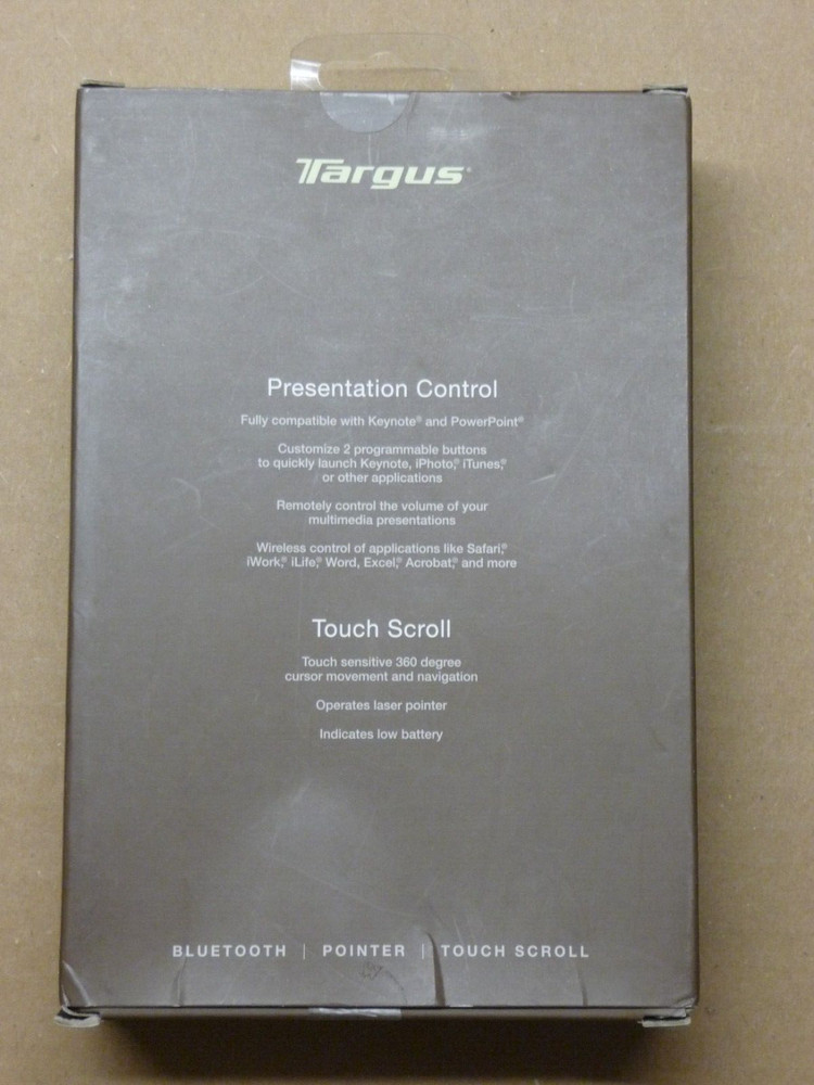 Targus Bluetooth Presenter for Mac Presentation Control with Touch Scroll