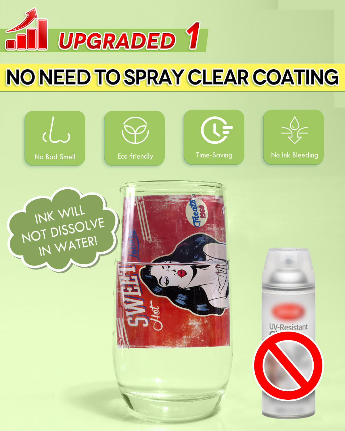 NO NEED SPRAY Koala Waterslide Decal Paper Matte White for INKJET + LASER 8.5x11