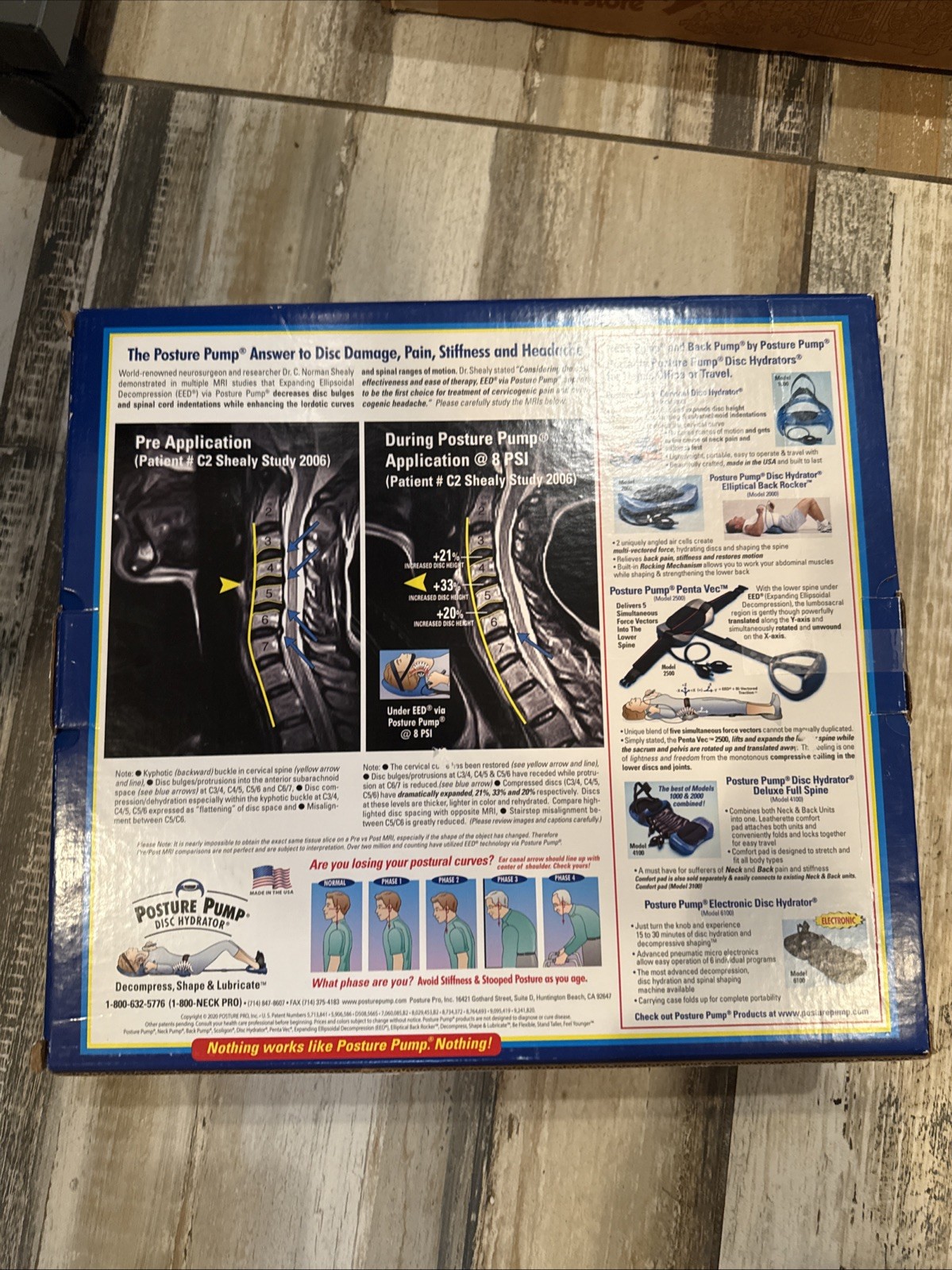 Posture Pump 1100-SX Neck Disc Hydrator Cervical Spine Pain Relief Therapy