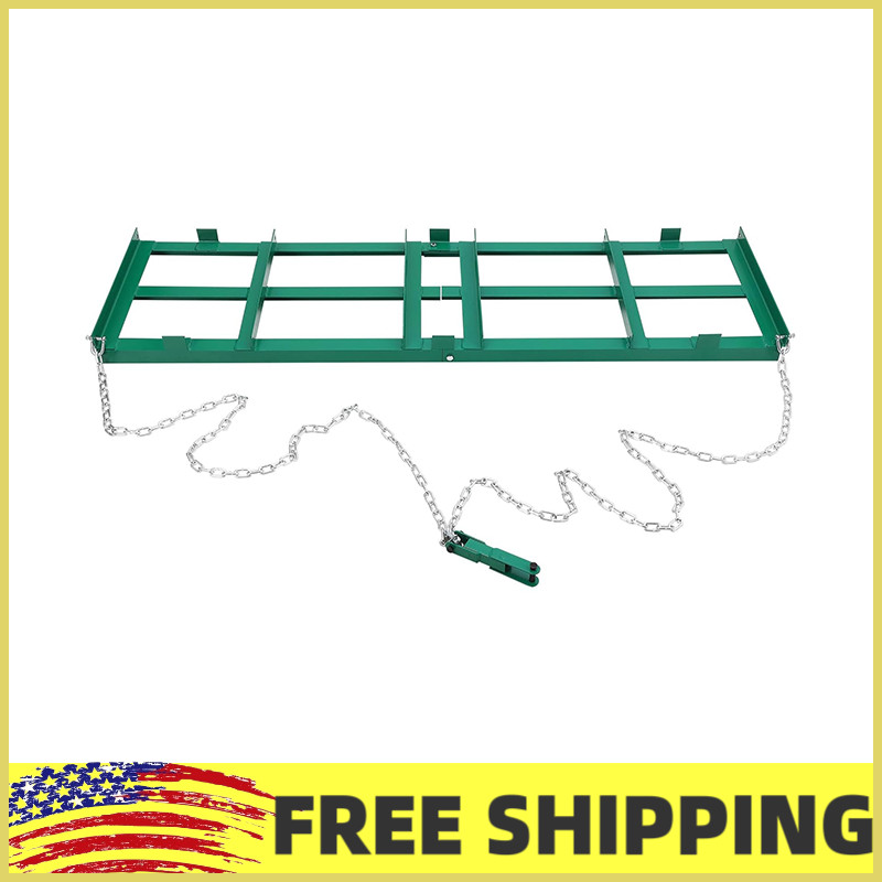 48" Drag Harrow Driveway Grader 4 ft,Tow Behind Lawn Rake for ATV, UTV, Tractor