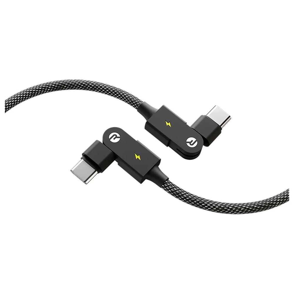 Raycon® Magic Spin 100Watt USB-C® to USB-C® Charge and Sync Cable 3.3 Ft.- Blue