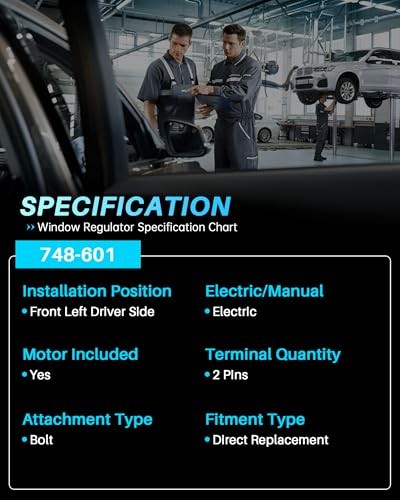 Power Window Regulator with Motor Front Left Driver Side for Mini 748-601