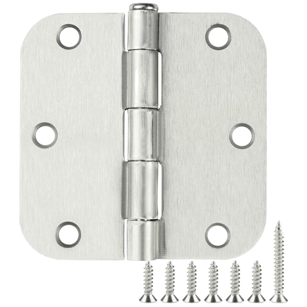 Silver Brushed Nickel Interior Hinges 3.5 Inch 30 Pack