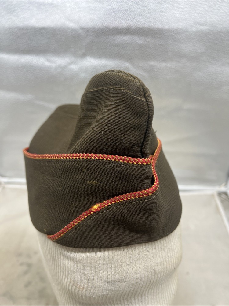 WW2 US Army Ordnance Piped Overseas Cap OD (FF71