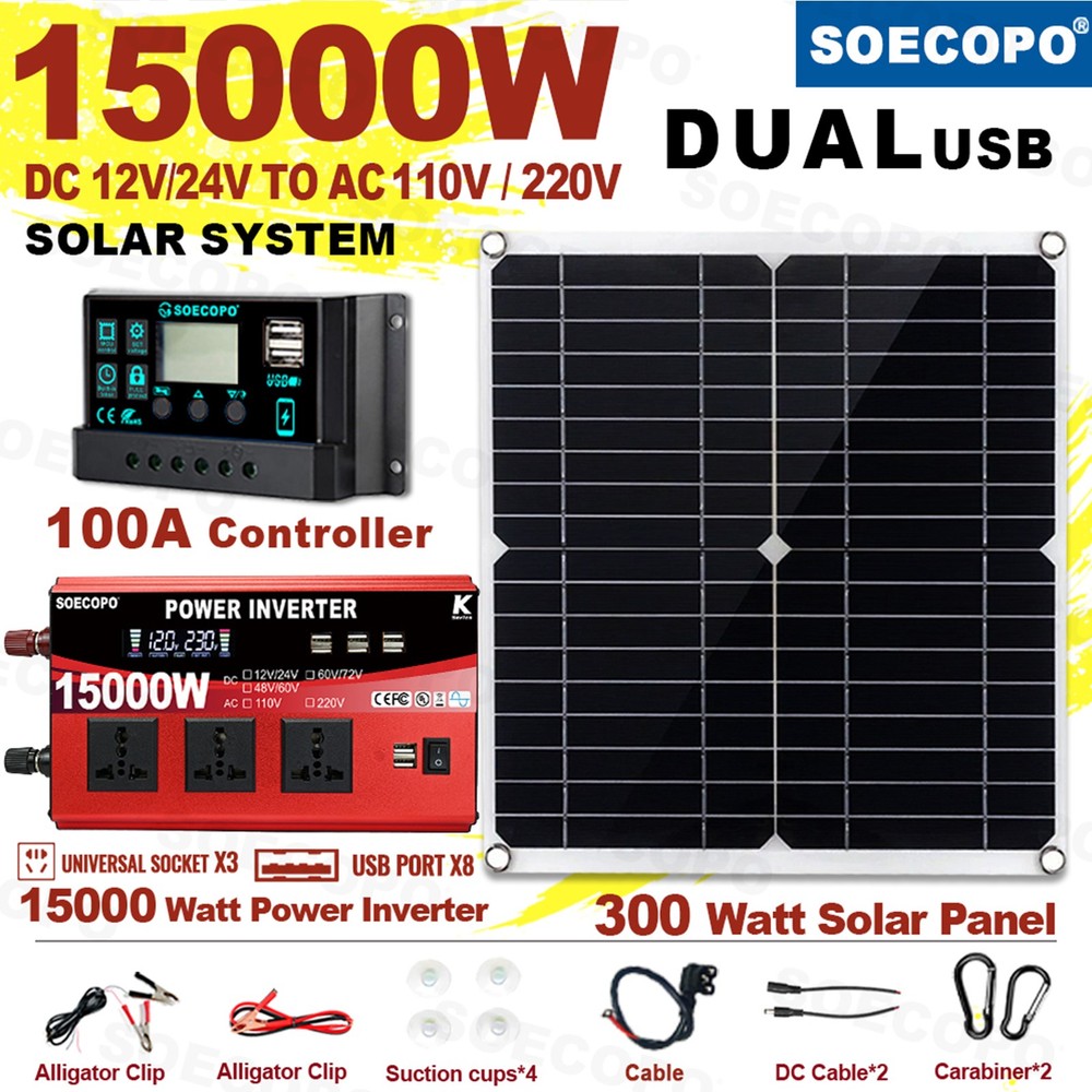15000W complete solar kit -110V/220V