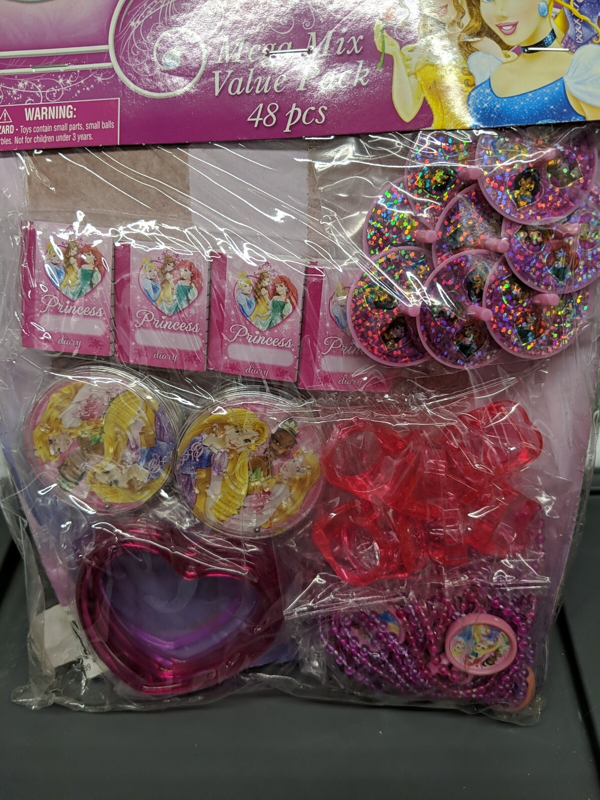 Disney Princess Mega Mix Value Pack 48 Pieces Birthday Party Favor