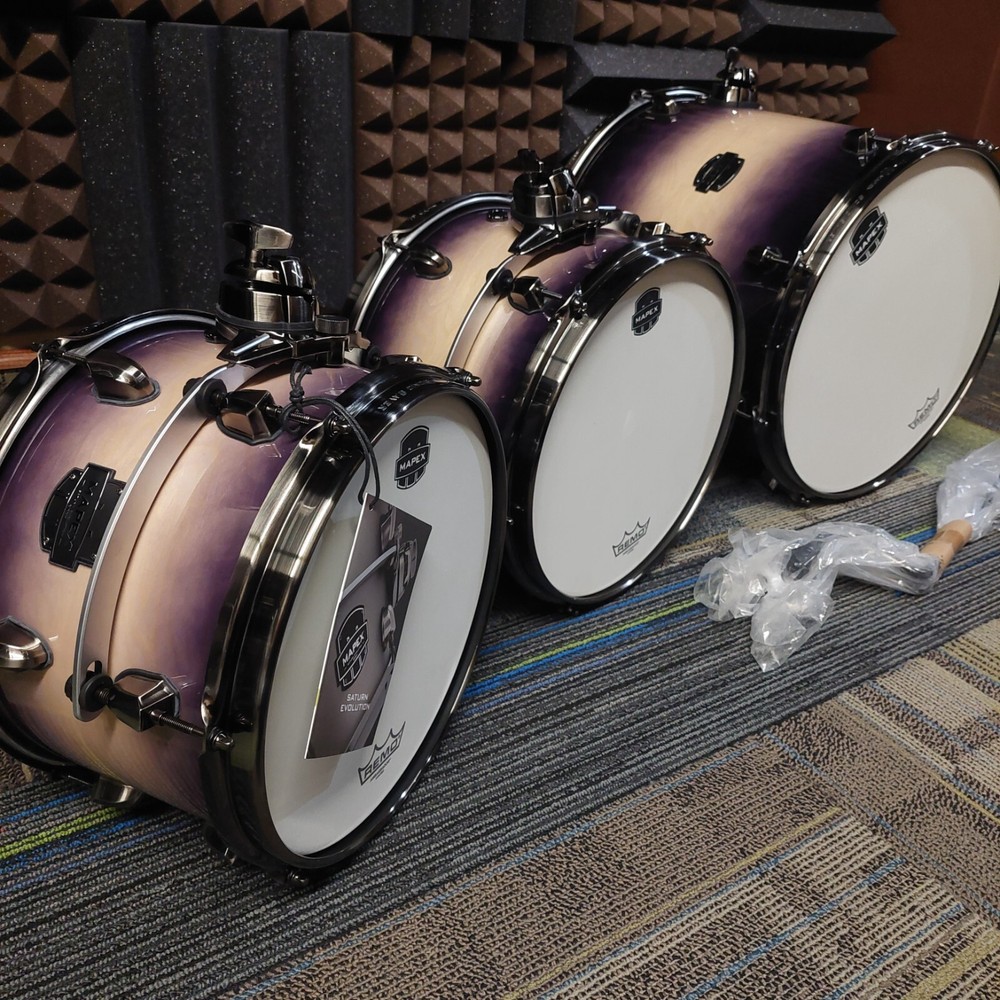 Mapex Saturn Evolution Birch Walnut Exotic Violet Burst 3 pc Shell Pack