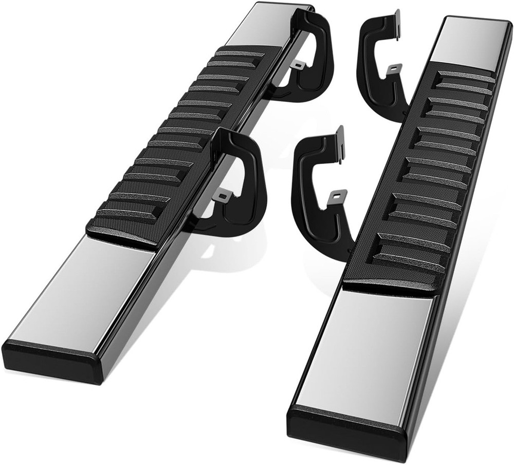 Running Boards Pair for 2007-2019 Silverado Sierra Regular Cab Side Steps Bars
