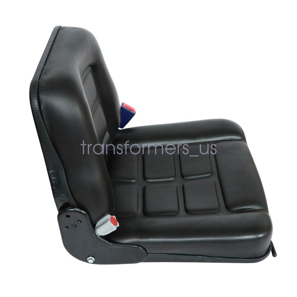 Universal Forklift Seat Fold Down Tractor Seat Adjustable Back & Safebelt