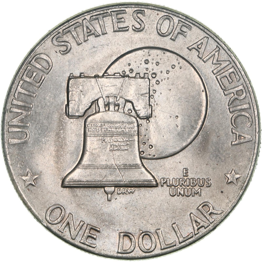1976 D Eisenhower Bicentennial Dollar Type 2 AU Ike