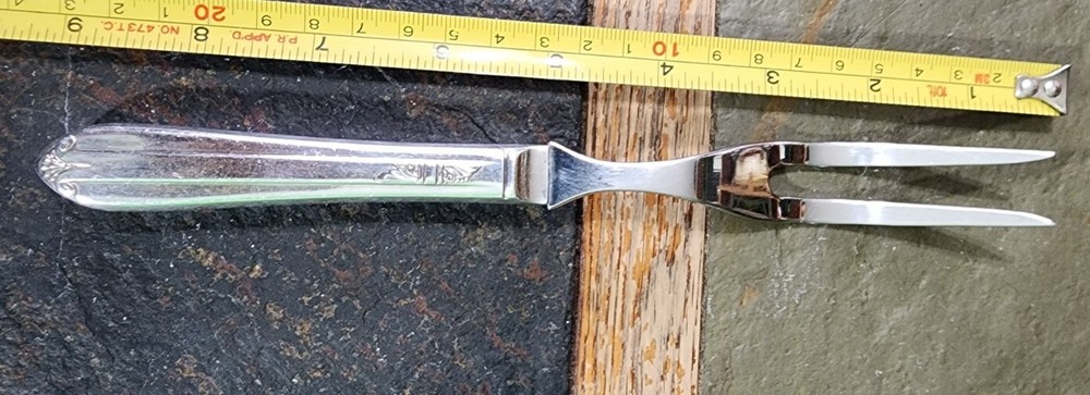 ✅️ c1939 CLARIDGE/ STARLIGHT/ STRATFORD/ HOSTESS "8 3/8" CARVING 🍠 FORK