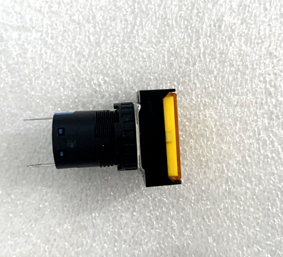 AL6H-P3PY 16mm PANEL MOUNT INDICATOR PILOT LIGHT YELLOW IDEC SNAP IN ( 1 EA)