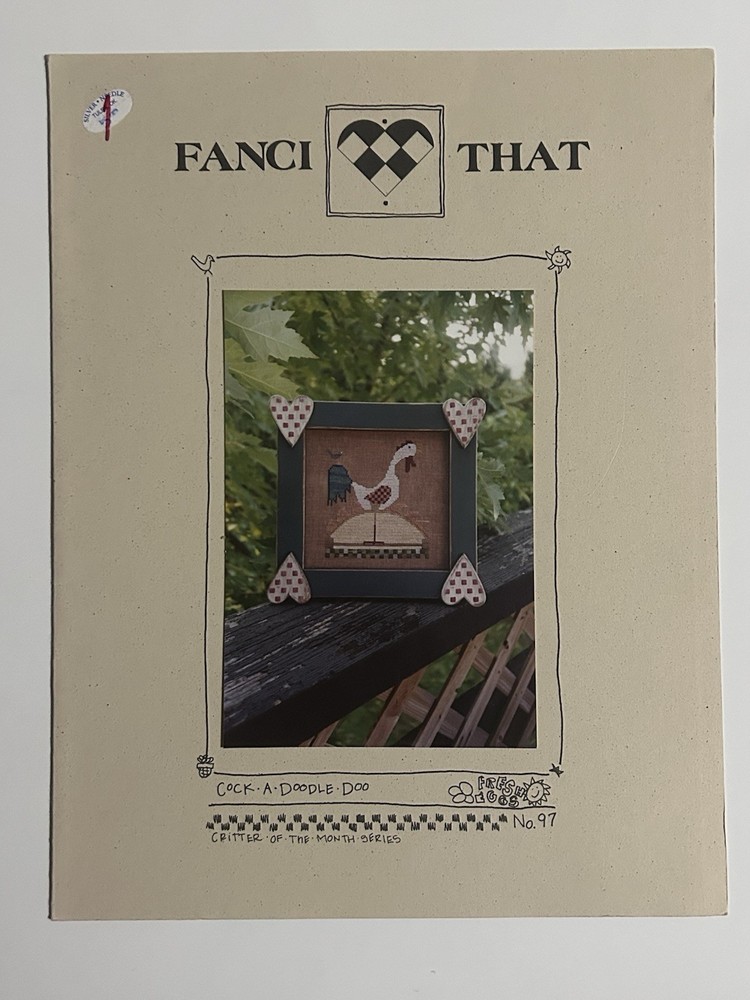 FANCI THAT ~COCK A DOODLE DOO~ Counted Cross Stitch Pattern Only (No Materials)