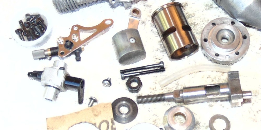 OS FP 40 RC Model Airplane Engine, cleaned