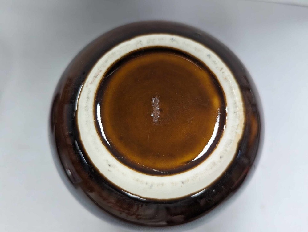 Studio Pottery Brown Glazed Ceramic Vase (B55)