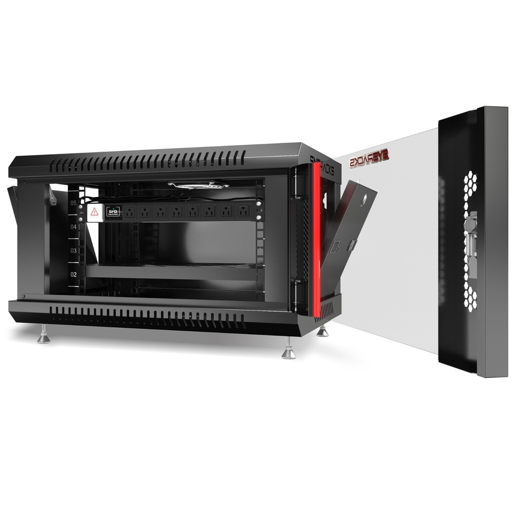 6U Sysracks Wall Mount IT Data Network Server Rack Cabinet Enclosure 18" Depth