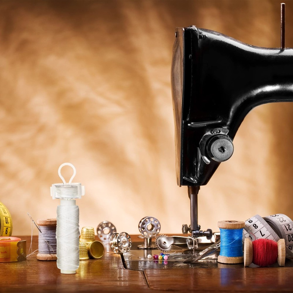 Jexine 180 Pack Bobbin Thread Holder Set Includes Sewing Bobbin, Clips, Threa...