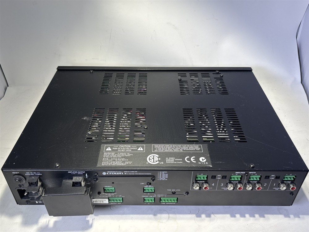 Crown 1160MA 4 Input Commerical Audio Mixer Amplifier