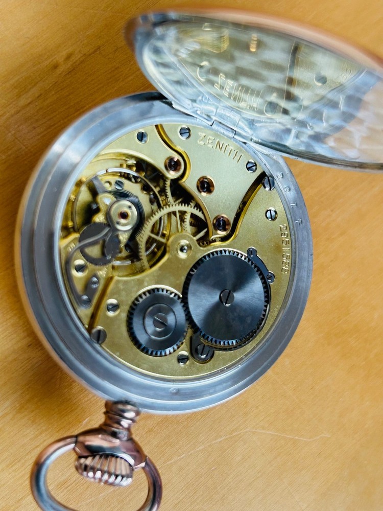 2T805 Zenith silver pocket watch