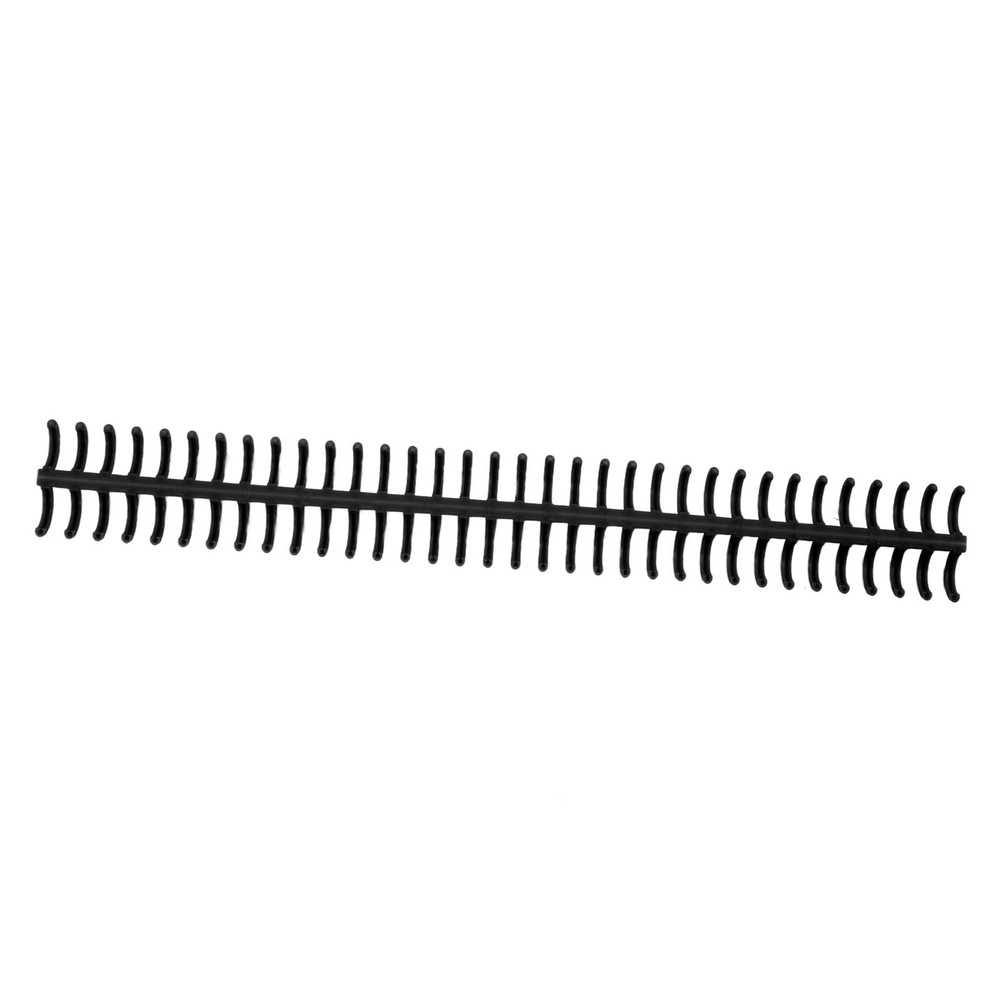 10PCS 34 Hole Binding Spine Split Loose Leaf Rings Binding Loop 12mm(Black )