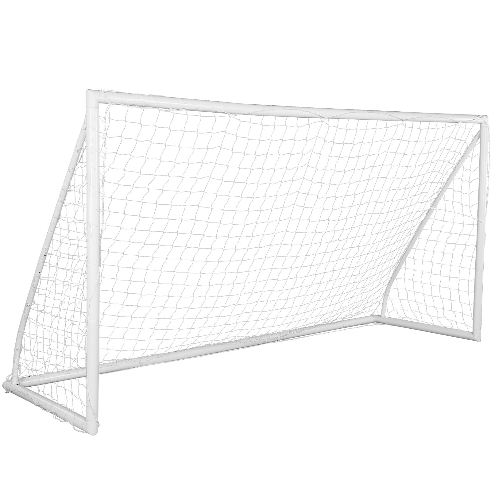 VEVOR 12x6 ft Portable Soccer Goal Kids Soccer Net Carry Bag Backyard Training