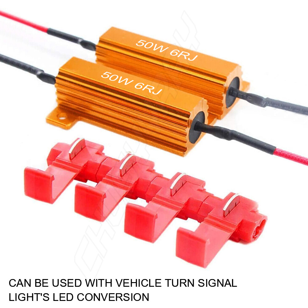 2x 3157 4157 Load Resistor For Switchback LED Turn Signal Light Hyper Flash Fix