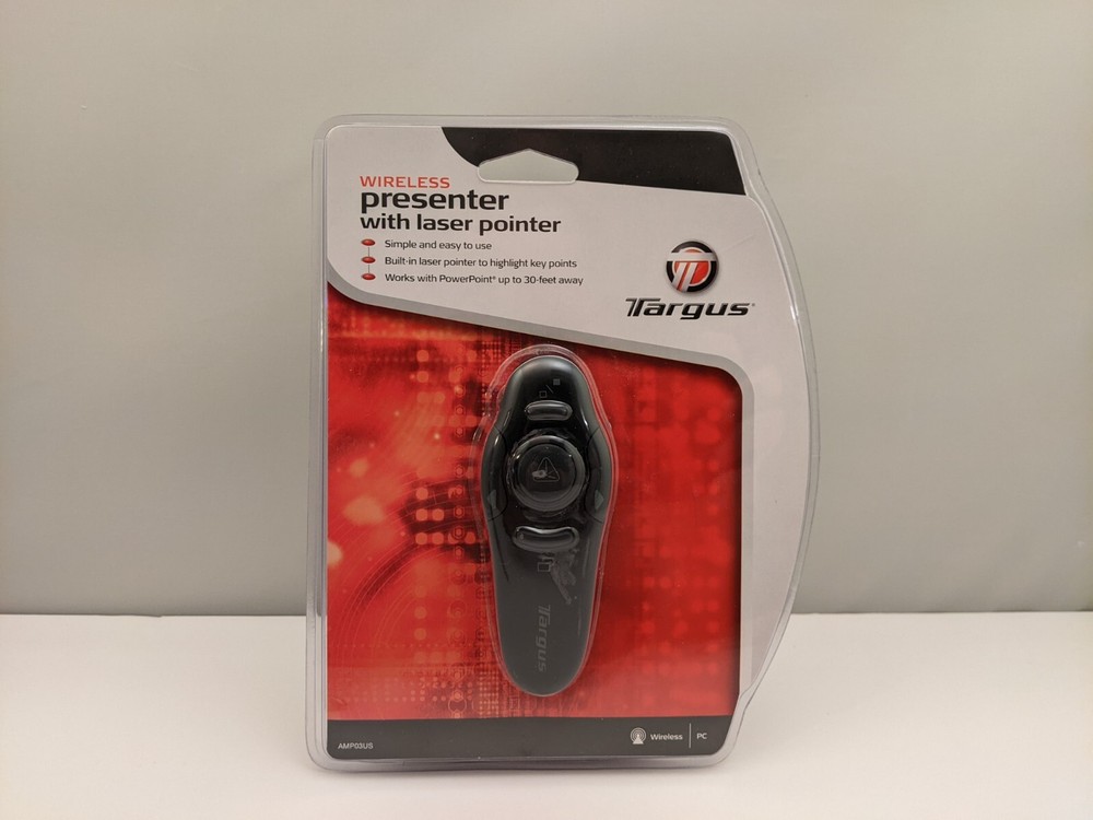 TARGUS Wireless Presenter With Laser Pointer [ Red Beam ] | AMP03US | NEW