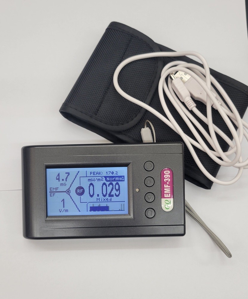 GQ Mutli-Field EMF Meter with Soft Case and USB Charger
