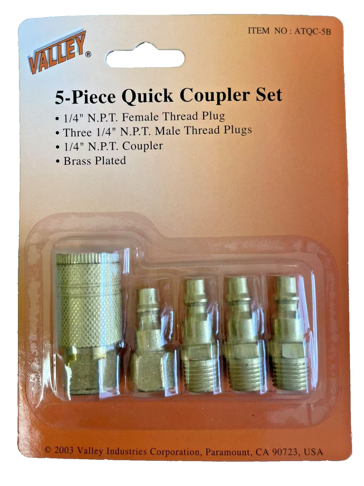 5Pc Quick Coupler Set