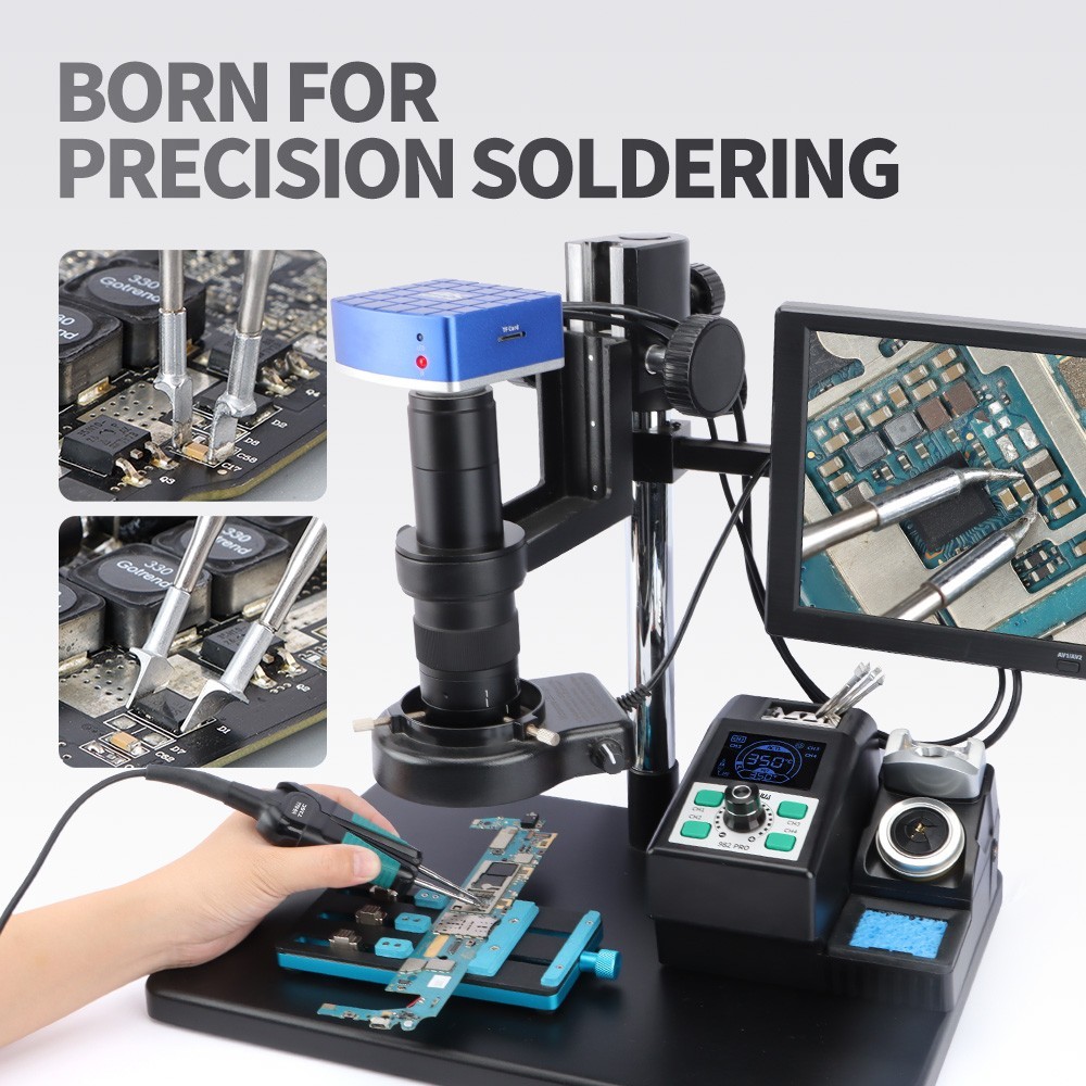 YIHUA 982 PRO 80W Digital Hot Tweezers Soldering Station Precision SMT Rework