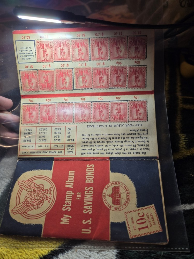 1949 VINTAGE MY STAMP ALBUM FOR U.S. SAVINGS BONDS