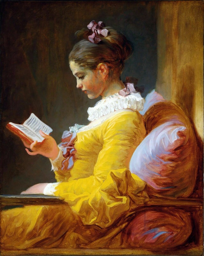 Chart Needlework DIY - Counted Cross Stitch Patterns - A Young Girl Reading