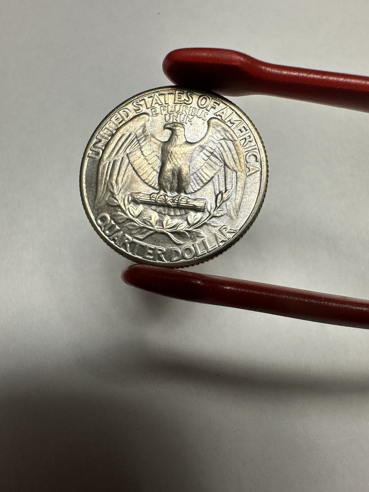 1939 Washington Quarter - Uncirculated - Subtle Rainbow Toning Toned
