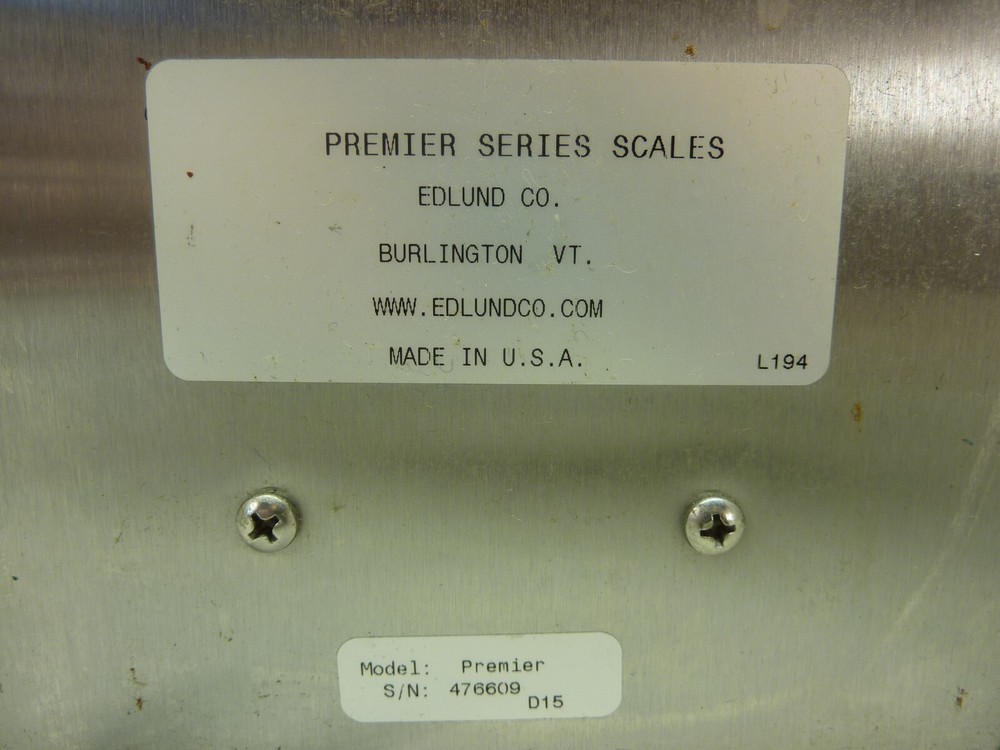 Edlund Model SR-25 Premier Series 25 lb Max Top Loading Mechanical Scale