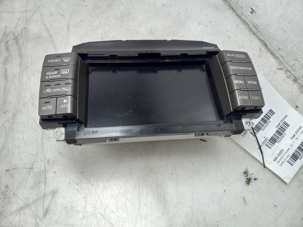 01 02 03 04 LEXUS LS430 DISPLAY UNIT & CLOCK