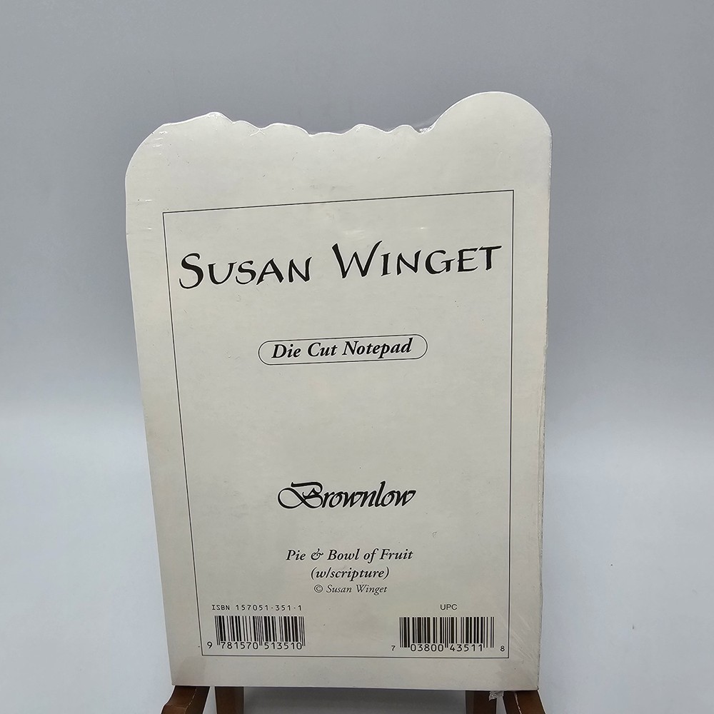 Susan Winget Notepad Pie Bowl Fruit scripture Religious Christian Note Pad